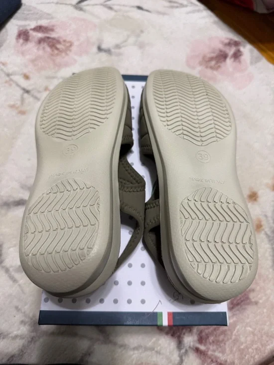 New Spring Step Flexus Olive Green Comfort Sandals Box size 39 8 1/2 italy - Picture 3 of 5